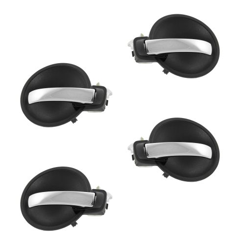 05-08 300; 06-08 Charger; 05-06 Magnum Inner (Gray Bezel w/Chrome Lever) Door Handle (Set of 4)