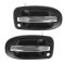 97-09 GM Mini Van Multifit Front Outer Black w/Chrome Handle w/Keyhole Door Handle PAIR