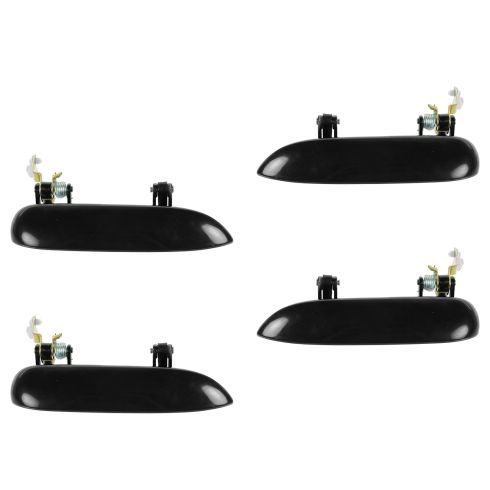 02-07 Buick Rendezvous Front & Rear Outer Black Door Handle Kit (Set of 4)