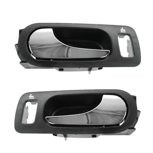 05-09 Buick Lacrosse, Allure Front Inner Ebony w/Chrome Door Handle PAIR