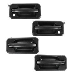 03-05 Hummer H2 Textured Black Pull Lever Outside Door Handle SET of 4
