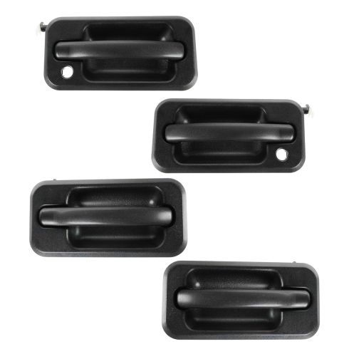 03-05 Hummer H2 Textured Black Pull Lever Outside Door Handle SET of 4
