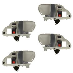 95-02 GM Full Size PU, SUV Inner Beige w/Gray Lever Inner Door Handle RF = RR