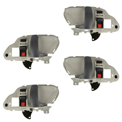 95-02 GM Full Size PU, SUV Inner Beige w/Gray Lever Inner Door Handle RF = RR
