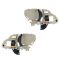 95-02 GM Full Size PU, SUV Inner Light Beige w/Chrome Lever Inner Door Handle PAIR