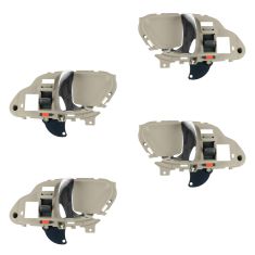 95-02 GM Full Size PU, SUV Inner Light Beige w/Chrome Lever Inner Door Handle Kit (Set of 4)
