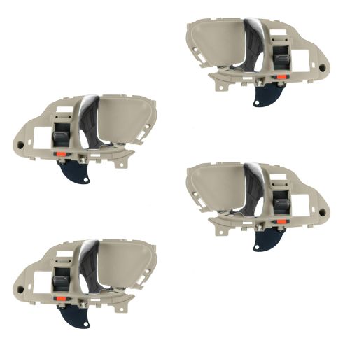 95-02 GM Full Size PU, SUV Inner Light Beige w/Chrome Lever Inner Door Handle Kit (Set of 4)