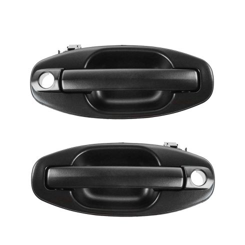 01-06 Hyundai Sante Fe Front Textured Black Outside Door Handle PAIR