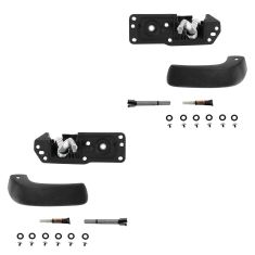 07-11 Full Size PU (New Body), SUV Inner Smooth Black Door Handle Lever Repair Kit PAIR