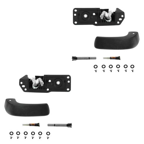 07-11 Full Size PU (New Body), SUV Inner Smooth Black Door Handle Lever Repair Kit PAIR