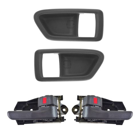97-01 Toyota Camry Gray Inside Door Handle & Bezel (Set of 4)