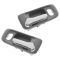 98-02 Honda Accord 4dr; 99-04 Odyssey w/Pwr Locks Front Gray w/Chrome Lever Inside Door Handle PAIR