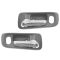 98-02 Honda Accord 4dr; 99-04 Odyssey w/Pwr Locks Front Gray w/Chrome Lever Inside Door Handle PAIR
