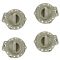 06-10 Jeep Commander Front & Rear Khaki Inside Door Handle w/Bezel Repair Kit (Set of 4)