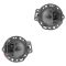 06-10 Jeep Commander Front Slate Gray w/Chrome Inside Door Handle w/Bezel Repair Kit PAIR