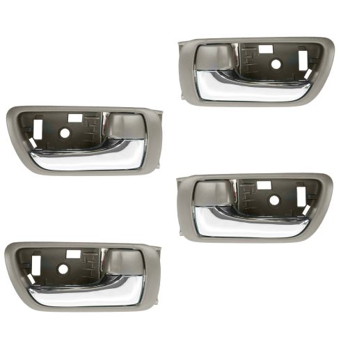 02-06 Toyota Camry Brown w/Chrome Lever Inside Door Handle SET of 4