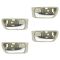 02-06 Toyota Camry Beige w/Chrome Lever Inside Door Handle SET of 4