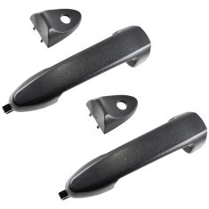 01-12 Escape; 05-12 Mariner, Escape Hybrid Front Txt Blk Outer Door Handle (w/Cap w/Keyhole) PAIR