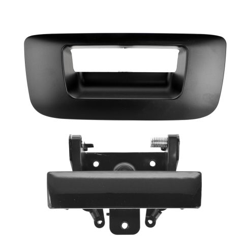 07-12 Silverado, Sierra Smoorth Black Tailgate Handle & Bezel Kit