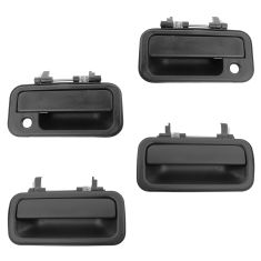 91-97 Isuzu Rodeo; 94-97 Honda Passport Front & Rear Textured Black Outside Door Handle (Set of 4)
