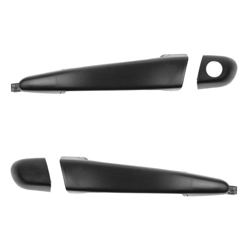 98-00 BMW 3 Series Cpe, Sedan, Wagon Textured Black Door Handle (LH w/Keyhole, RH w/o Keyhole) PAIR