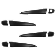 98-00 BMW 3 Series Sedan, Wagon Front/Rear Textured Black Door Handle(w/Cover w/o Keyhole)(Set of 4)