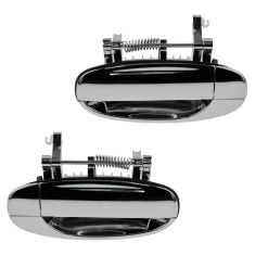 04-08 Aveo Hatchback; 09-11 Aveo 5; 09-10 G3/Wave Rear Outside ALL CHROME Door Handle PAIR