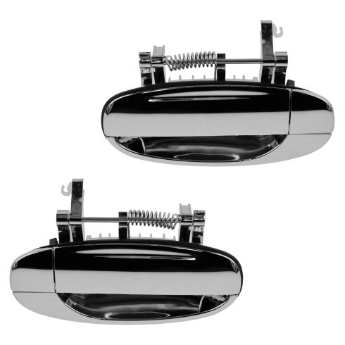 04-08 Aveo Hatchback; 09-11 Aveo 5; 09-10 G3/Wave Rear Outside ALL CHROME Door Handle PAIR