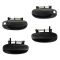 04-08 Aveo Hatchback; 09-11 Aveo 5; 09-10 G3/Wave Outside Textured Black Door Handle SET of 4
