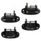 04-08 Aveo Hatchback; 09-11 Aveo 5; 09-10 G3/Wave Outside Textured Black Door Handle SET of 4