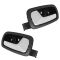 05-10 Chevy Cobalt Front Black w/Chrome Lever Inside Door Handle PAIR