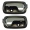 05-10 Chevy Cobalt Rear Black w/Chrome Lever Inside Door Handle PAIR