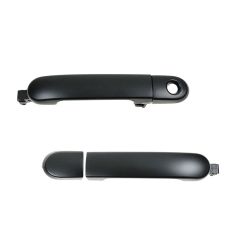 07-11 Nissan Versa Sedan; 07-12 Versa Htbk (w/o Smart Entry) Frt Outer Smooth Black Door Handle PAIR