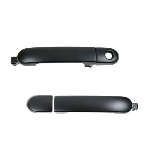 07-11 Nissan Versa Sedan; 07-12 Versa Htbk (w/o Smart Entry) Frt Outer Smooth Black Door Handle PAIR