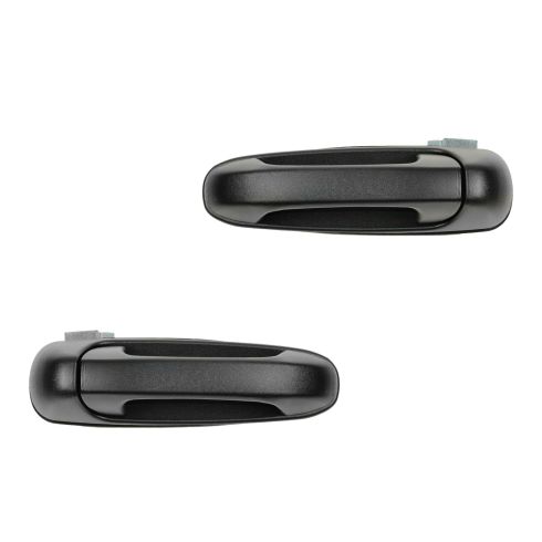 99-04 Jeep Grand Cherokee Rear Outer Textured Black Door Handle PAIR