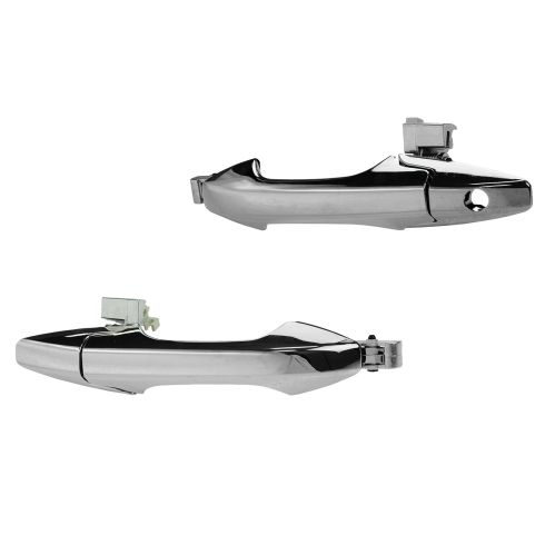 10-13 Honda Accord Crosstour Chrome Outside Front Door Handle (RH w/o Keyhole) PAIR