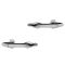 10-13 Honda Accord Crosstour Rear Chrome Outside Door Handle PAIR