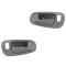98-02 Toyota Corolla, Chevy Prizm (w/Manual Windows w/Pwr Locks) Frt Lt Gray Inside Door Handle PAIR