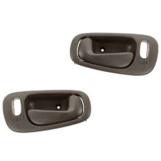 98-02 Toyota Corolla, Chevy Prizm (w/Manual Windows w/Power Lcks) Frnt Brown Inside Door Handle PAIR