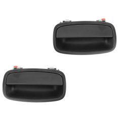 95-02 Kia Sportage Rear Textured Black Outside Door Handle PAIR
