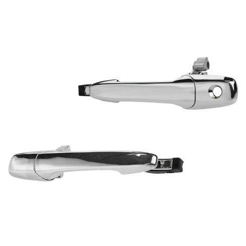 07-12 Mazda CX7; 07-13 CX9; 04-09 3; 03-08 6; 04-08 RX8 Frt Chrome Outside Dr Hdle (w/Keyhole) PAIR