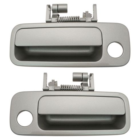 97-01 Toyota Camry, Lexus ES300 Front Gray (1B2) Exterior Door Handle (w/Keyhole) PAIR