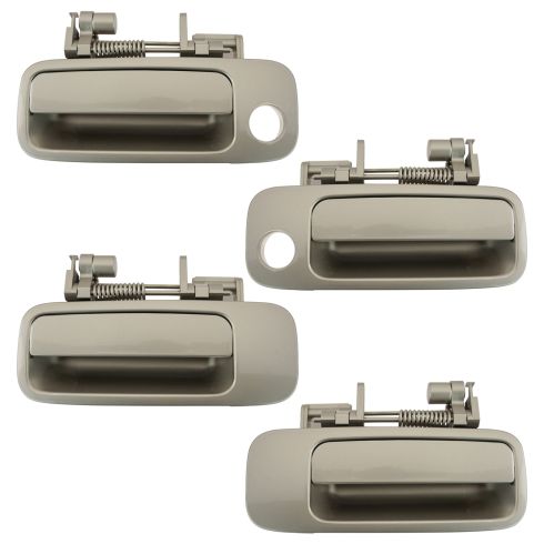 97-01 Toyota Camry, Lexus ES300 Front & Rear Beige (4M9) Exterior Door Handle Set of 4