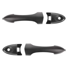 00-07 Ford Focus; 01-06 Mazda Tribute Front Textured Black Exterior Door Handle (w/Keyhole) PAIR