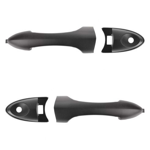 00-07 Ford Focus; 01-06 Mazda Tribute Front Textured Black Exterior Door Handle (w/Keyhole) PAIR