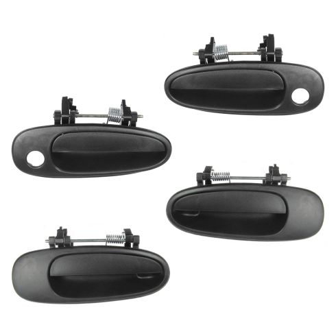 1993-97 Corolla Ext Door Handle (Textured Black) Front & Rear SET of 4