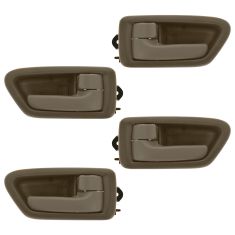 97-01 Toyota Camry Tan Front & Rear Inside Door Handle & Bezel Kit