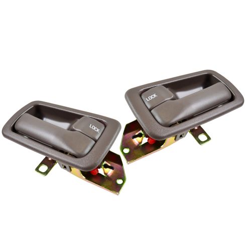 92-96 Toyota Camry Inside Door Handle & Bezel Brown (4 Piece)