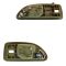 94-97 Honda Accord 4DR (w/Power Locks) Front (Beige w/Chrome Lever) Inside Door Handle PAIR
