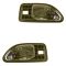 94-97 Honda Accord 4DR (w/Power Locks) Rear (Beige w/Chrome Lever) Inside Door Handle PAIR